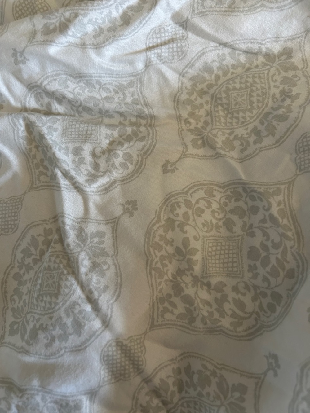 Threshold Gray Decorative bedding Set with Subtle Medallion Pattern